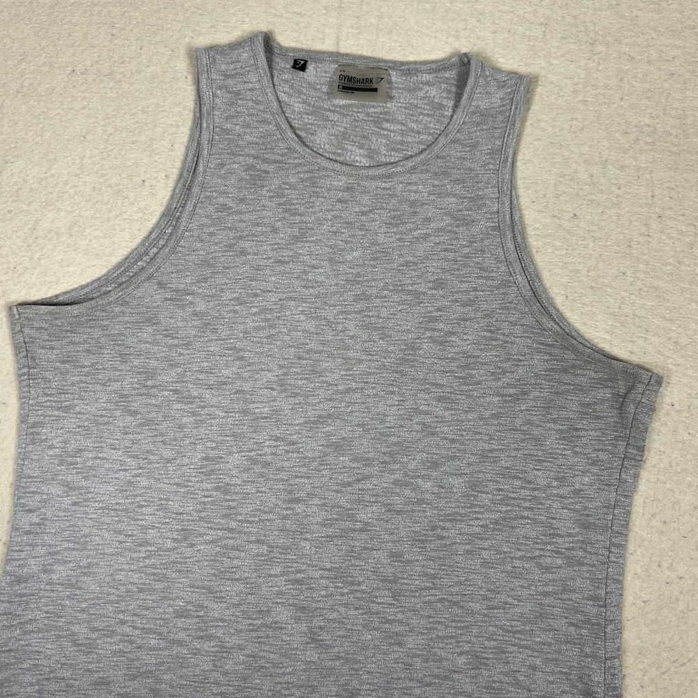 Gymshark Tank Top Shirt Mens Medium Gray Sleeveless Athletic Gym Training